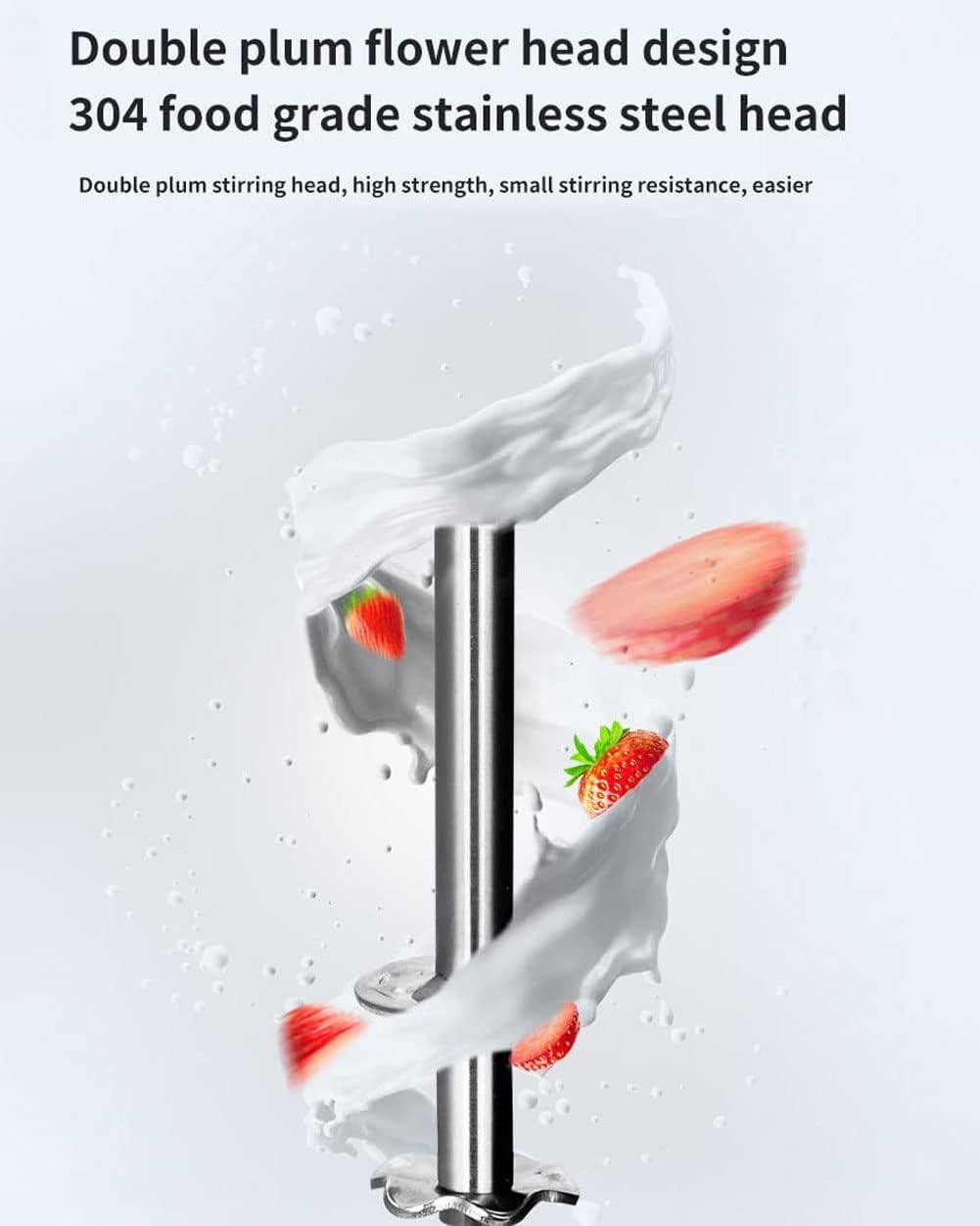 Frullatore Elettrico Per Frappè, Macchina Automatica Per Frappè Da 280 W Con Velocità Regolabile A 5 Marce, Frullatore Per Bevande Commerciale In Acciaio Inossidabile Per Cocktail/Banana/Fragola