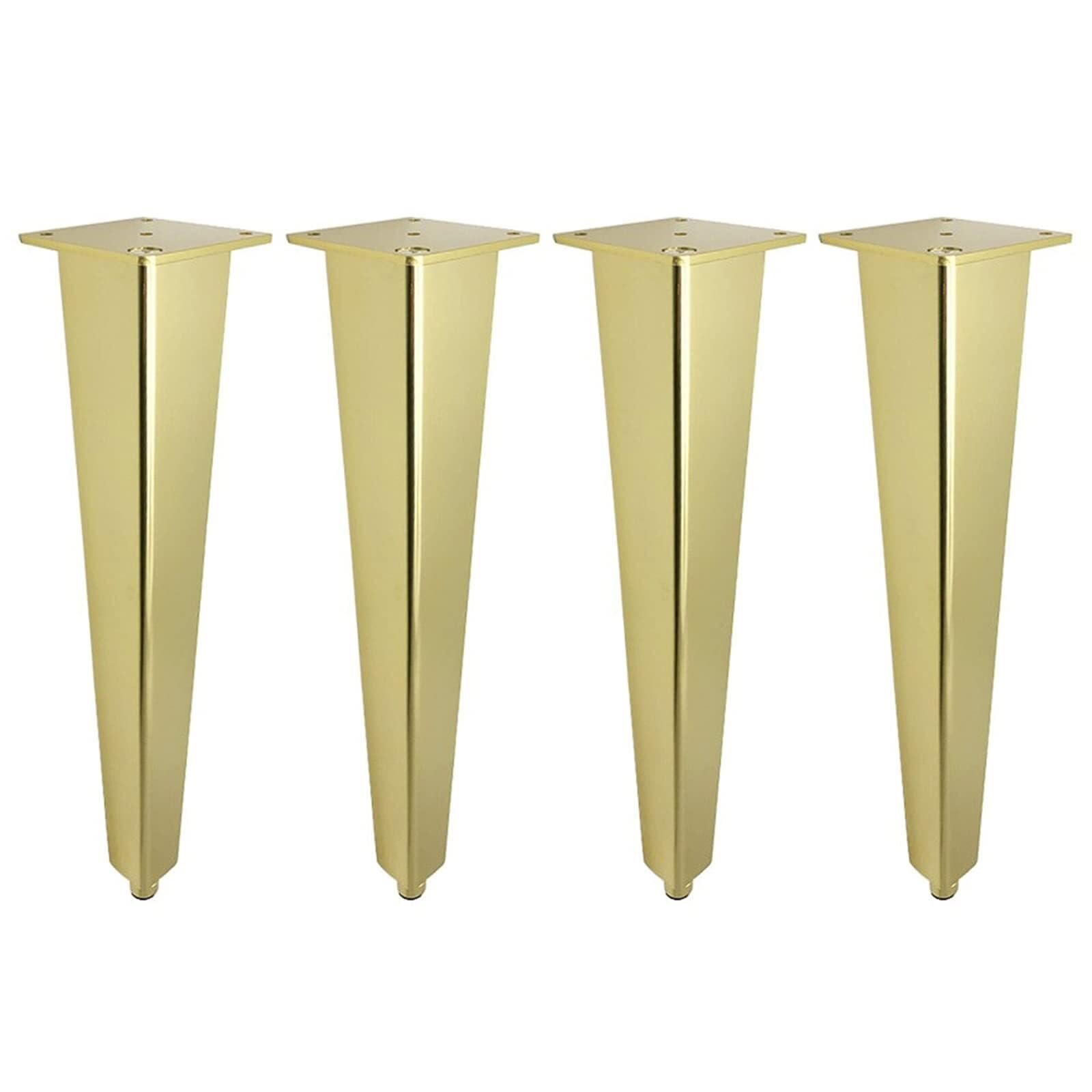 UYHBCNQD Aluminum Furniture Legs 4Pcs Replacement Legs Set Adjustable Furniture Foot Bathroom Support Legs Table Feet Cabinet Leg Extenders(Gold,8cm/3.15in)