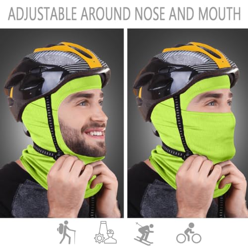 Image of Achiou Ski Mask for Men and Women, Lightweight UV Balaclava Face Cover | Breathable lightweight fabric with UV, wind, and dust coverage for riding, skiing, snowboarding, moto, running, and cycling