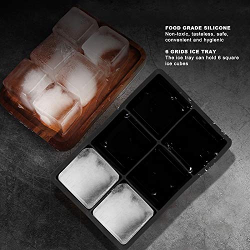 Bandejas de Hielo de Silicona 6 Celdas, Paquete 2 miniatura 3