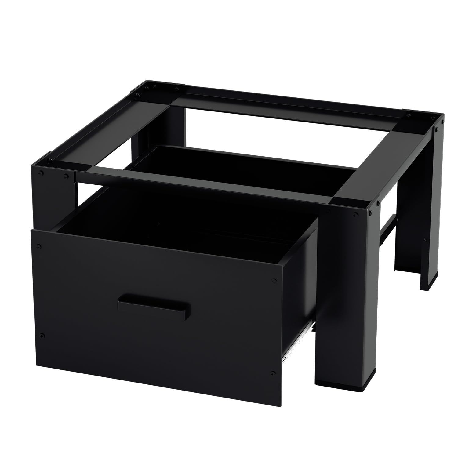 Soporte ajustable para lavadora, color negro | Lavadora Pedestal Ajustable Antideslizante Secadora Congelador Frigorífico Negro