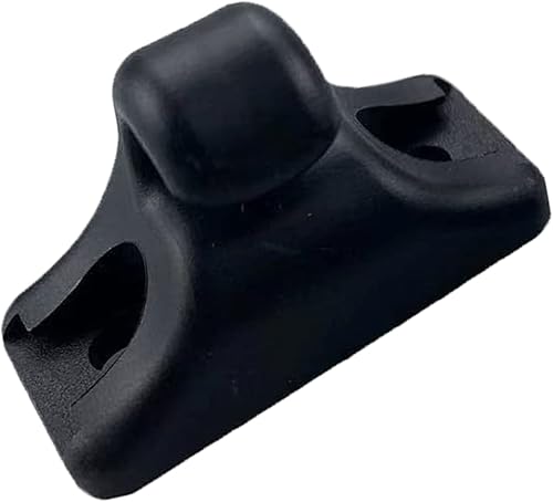 H-Jun Clip para visera solar 94473143900 para Porsche 924 944 968 clip de retención para visera solar color negro 1 unidad