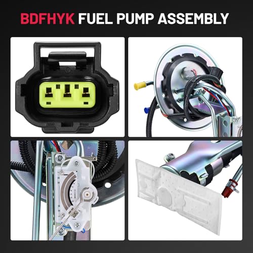 Image of BDFHYK Electric Fuel Pump Assembly E2272S Compatible with Ford Crown Victoria 98-00, Compatible with Lincoln Town Car 1998 1999 2000, V8 4.6L, Replace# F8AZ9H307AC
