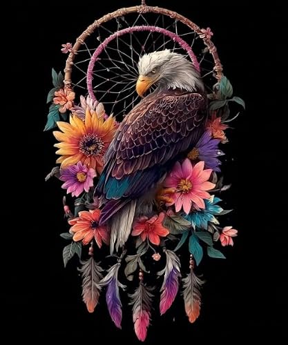 FanZheZhe Easy Cross Stitch Kits 50x70cm Dreamcatchers and Birds 11CT Stamped Embroidery Starter Kit for Cross-Stitch Supplies Needlework Craft