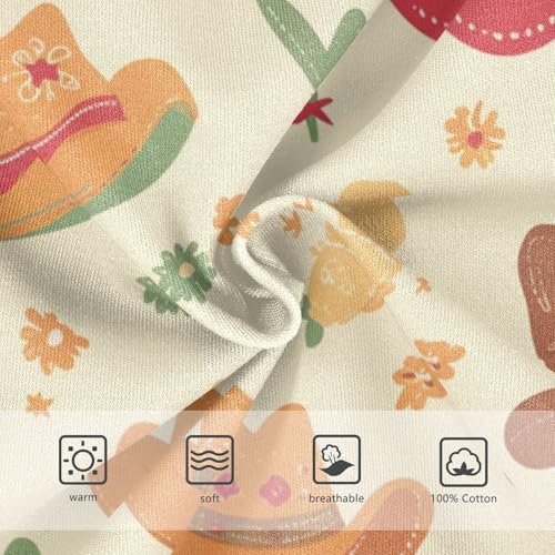 KLL Seamless Cowboy Western Boots Hat Little Boys Cotton Underwear Briefs Cute Children Undies3