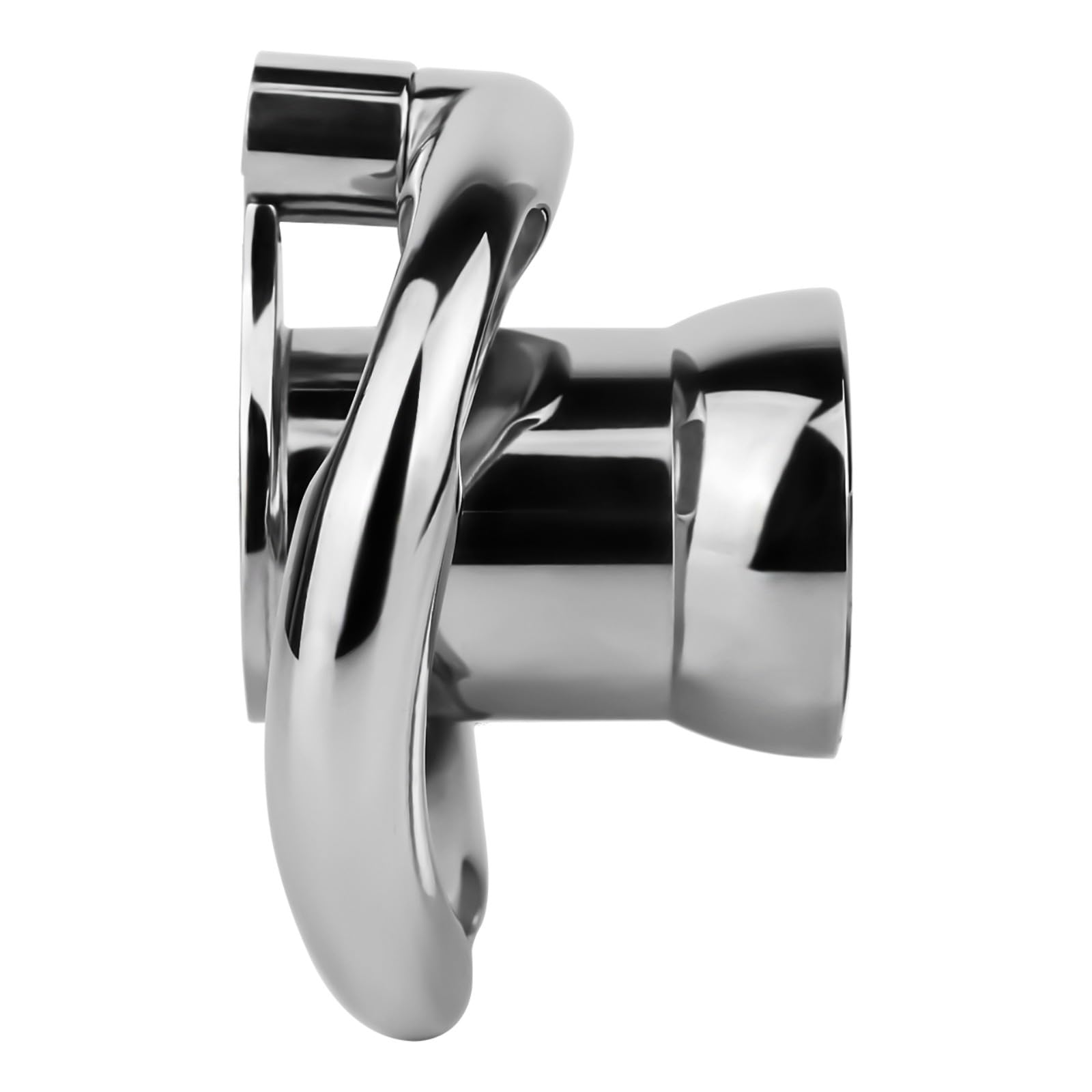 Cage de Chasteté Inversée pour Pénis Chastity Cage en Métal avec Verrou à Vis et Ceinture Sex Toys Homme Cage Chastetée Respirante en Acier Inoxydable pour Bondage le Pénis (A,50mm)