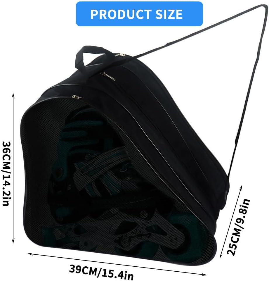 Toddmomy Roller Roller Skating Bag Travel Tote Bag Travel Backpack for Women Container Skates Storage Skates Pouch Ice Carrier Skating Shoe Pouch s