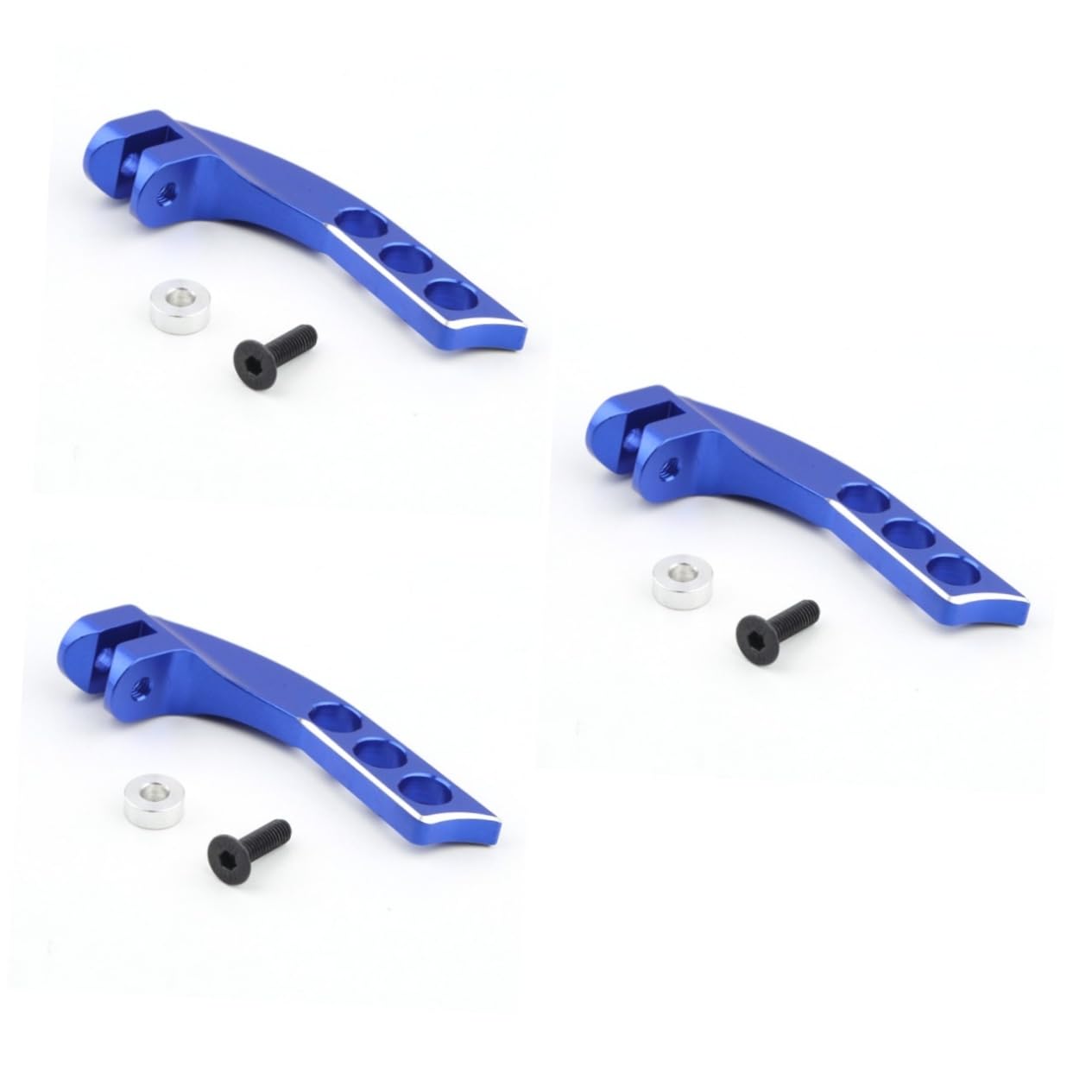 ARTIBETTER Rc Transmitter Neck Strap 3pcs Neck Tape Regulator Horizontal Transmitter Neck Strap Rc Transmitter 3- Hole Transmitter Neck Strap Rc Helicopter Neck Strap 4 Holes Metal Model