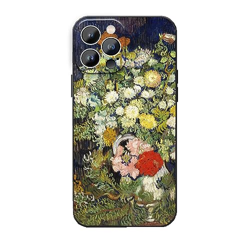 Coque iPhone 14 Pro Max motif fraise oiseau fleur pour style vintage