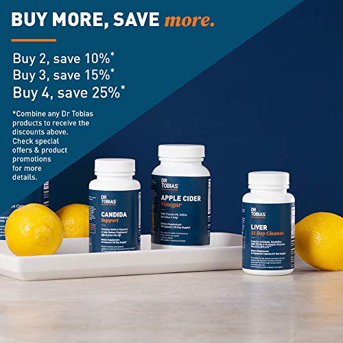 Dr Tobias Candida Support - Extra Strength Candida Cleanse - with Herbs & Enzymes