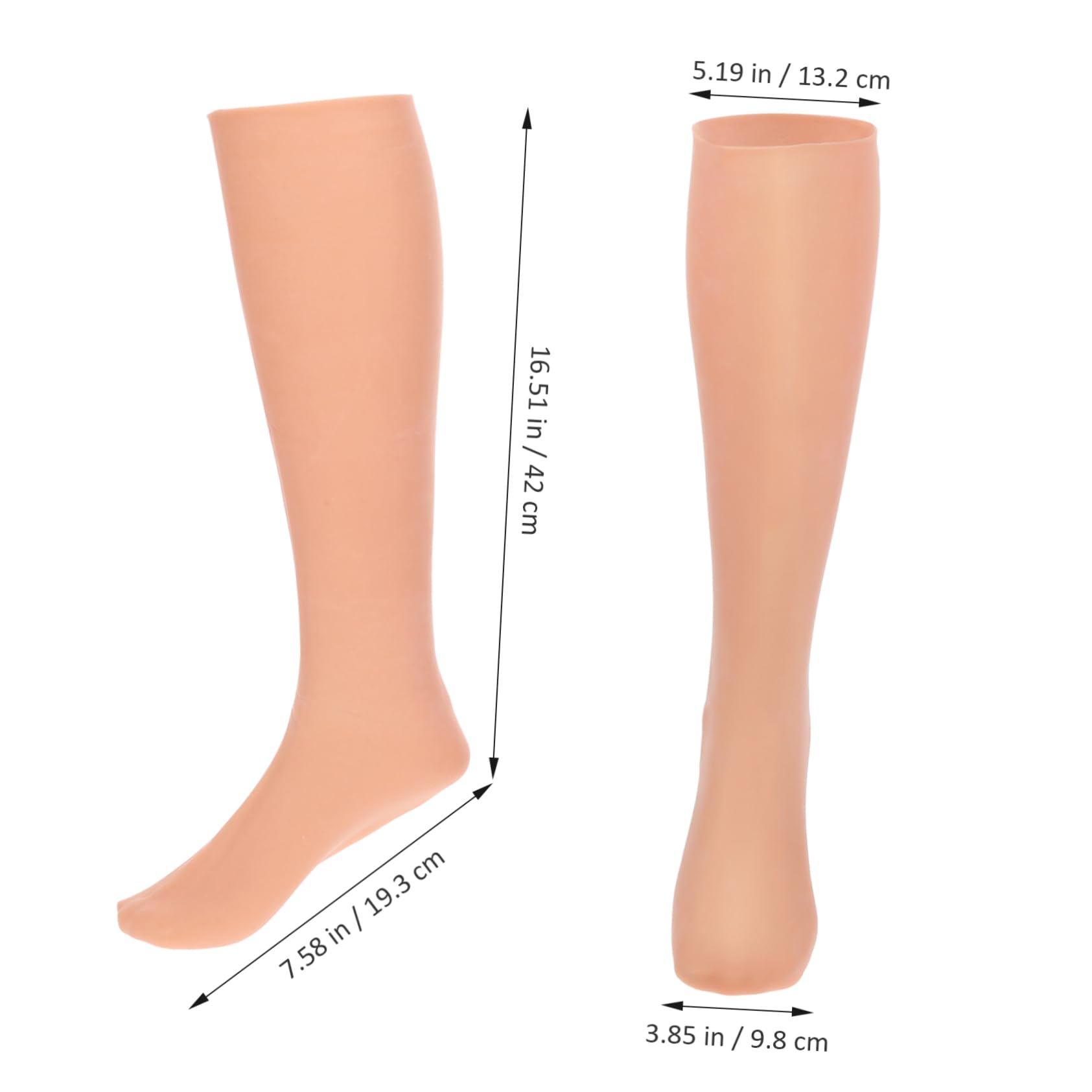 Calze Idratanti per Piedi Lunghe Sebs, 1 Paio, Kaki | Copertura Completa per Dita e Cuticole, Uso su Pelle Secca in Inverno, Elastiche per Donne e Ragazze