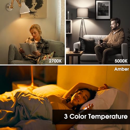 Image of L LOHAS LED Light Bulbs, Sleep Aid Amber Light Bulb, Blue Light Blocking