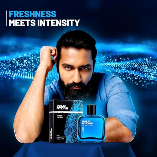 Image of Wild Stone Hydra Energy Perfume Spray, Sandalwood, 100 ml