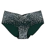 Victoria's Secret Panties Sexy Illusions Metallic Graphic Hiphugger (M, Green Silver Dots)