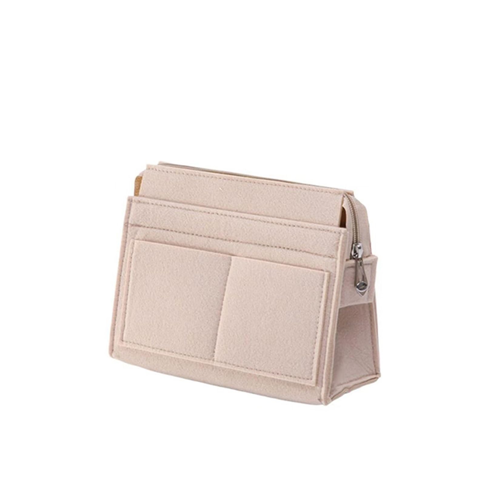 NJIEzhao Felt Handbag Insert Felt Insert Liner Bag Purse Organiser Portable Travel Makeup Cosmetic Bags Women Handbag Tote(Color1 S)