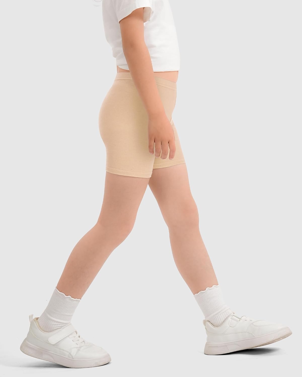 HASMES 3 Pack Girls Bike Shorts Kids Cartwheel Biker Cotton Under Dress Shorts for Dance Running - Image 5