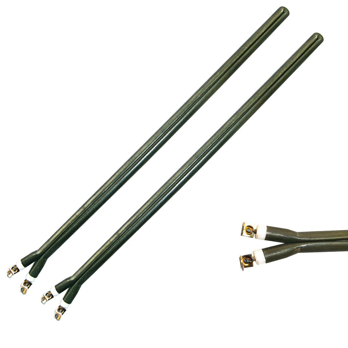 GOLDMAN SERVICE | Set di 2 Resistenze a Pinza Monoblock per Scaldabagno Elettrico | Lunghezza 410 mm | Potenza: 1200 Watt