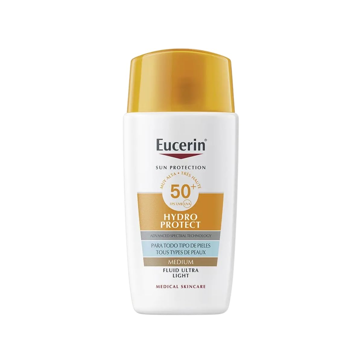 Eucerin Hydro Protect Fluido Ultra-ligeiro Com Cor SPF50+ 50 ml