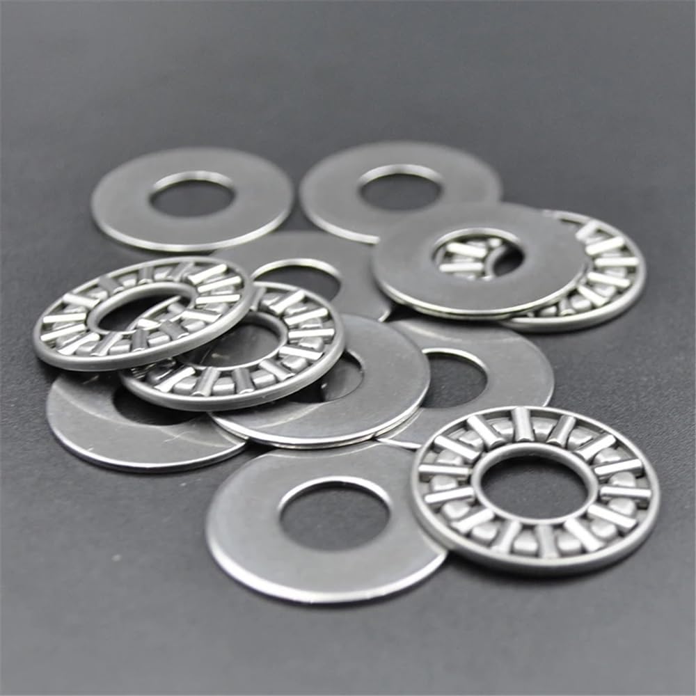 100 set 1024 +2AS cuscinetti a rulli di spinta piani 1024 10x24x4mm 100 pezzi cuscinetto a rulli di spinta assiale con rondelle