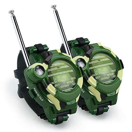 Color You Walkie Talkie para niños, Radio de Dos vías Relojes Walky Talky con Linterna Lupa Niños Juego al Aire Libre Interphone Juego de Juguetes y Regalos para niños y niñas Edad 4 a 12