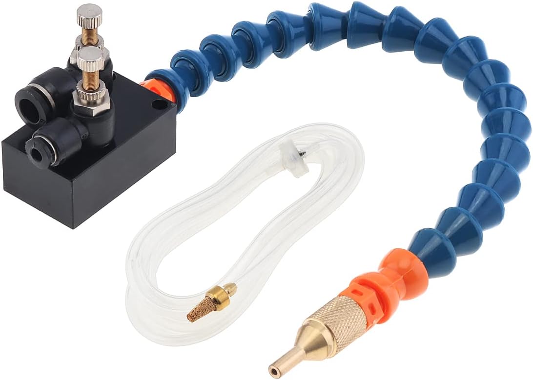 ChgImposs Version Mist Coolant Lubrication Spray System for Metal Cutting Engraving Cooling Sprayer Machine Air Pipe CNC Lathe Milling Drill