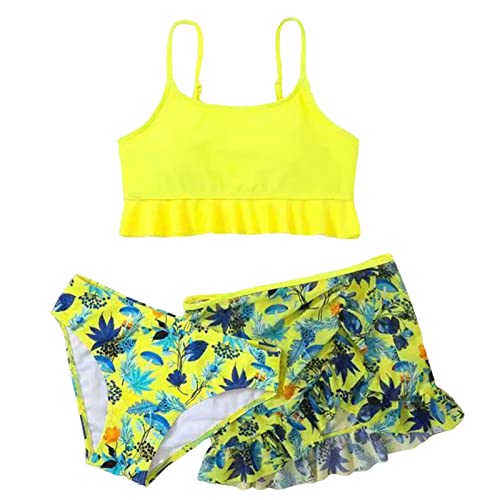 Maillot de bain bébé fille avec chapeau de soleil à volant floral