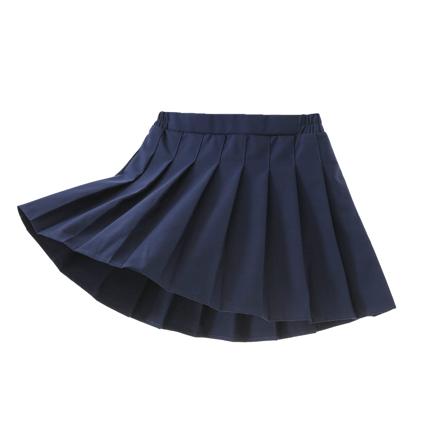 Yealoo Falda Corta Plisada para Niña Cintura Elástica Uniforme Falda con Interior Shorts