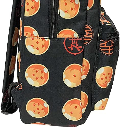 Bioworld Dragon Ball Z Logo Anime Backpack, fits A4 with internal padded laptop/tablet pouch