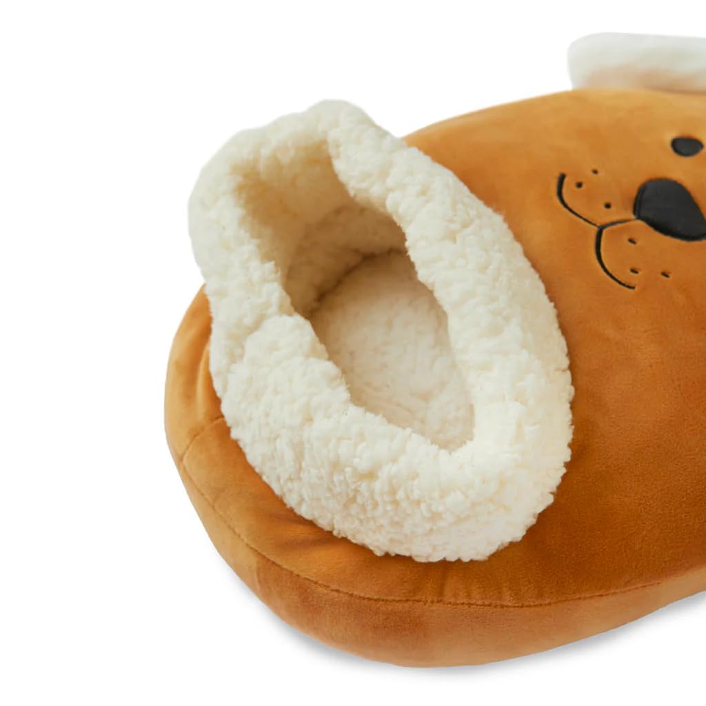 Balvi Calienta pies Woof! Color marrón Mantén Calientes Tus pies Bolsa Suave y cómoda con diseño Dive