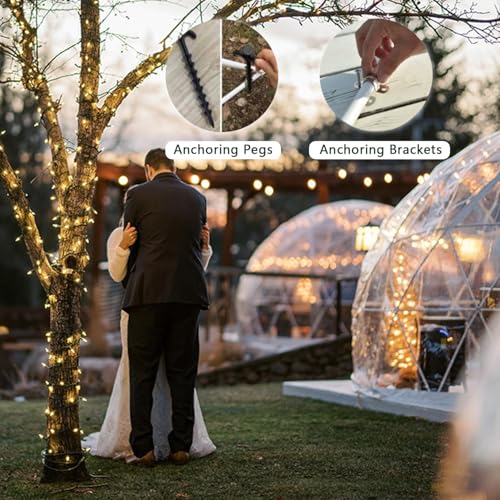 Garden Dome Igloo Bubble Tent, 3.6M Weerbestendige Kas Tuin Bubble Tent, Transparante Tuin Dome Huis Voor Achtertuin, Feest - Afbeelding 6