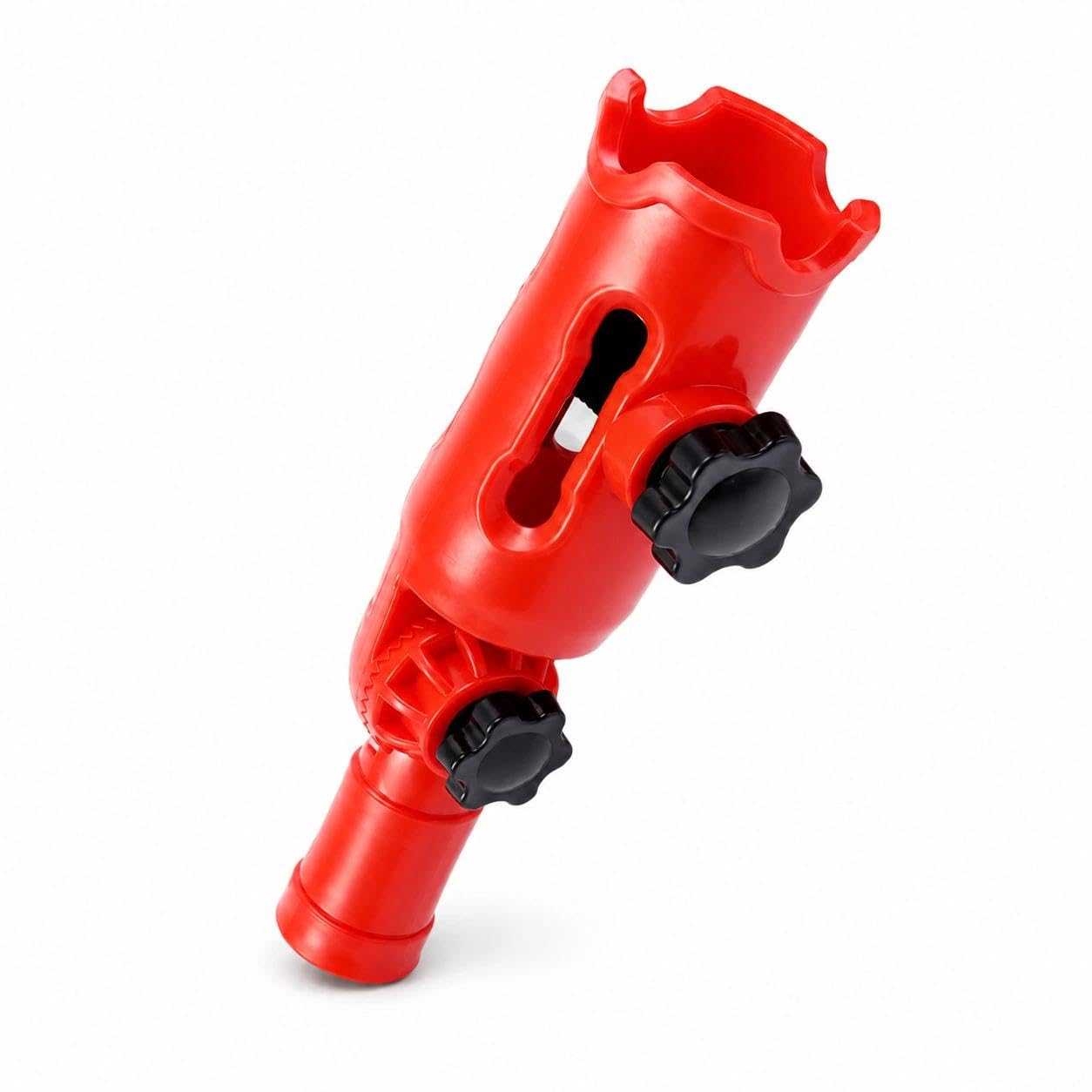 Multi-Angle Paint Brush Extender, Extension Pole Attachment Holder for High Ceiling Walls & Corners, Compatible with Paint Brushes, Rollers & Scrapers (Red)