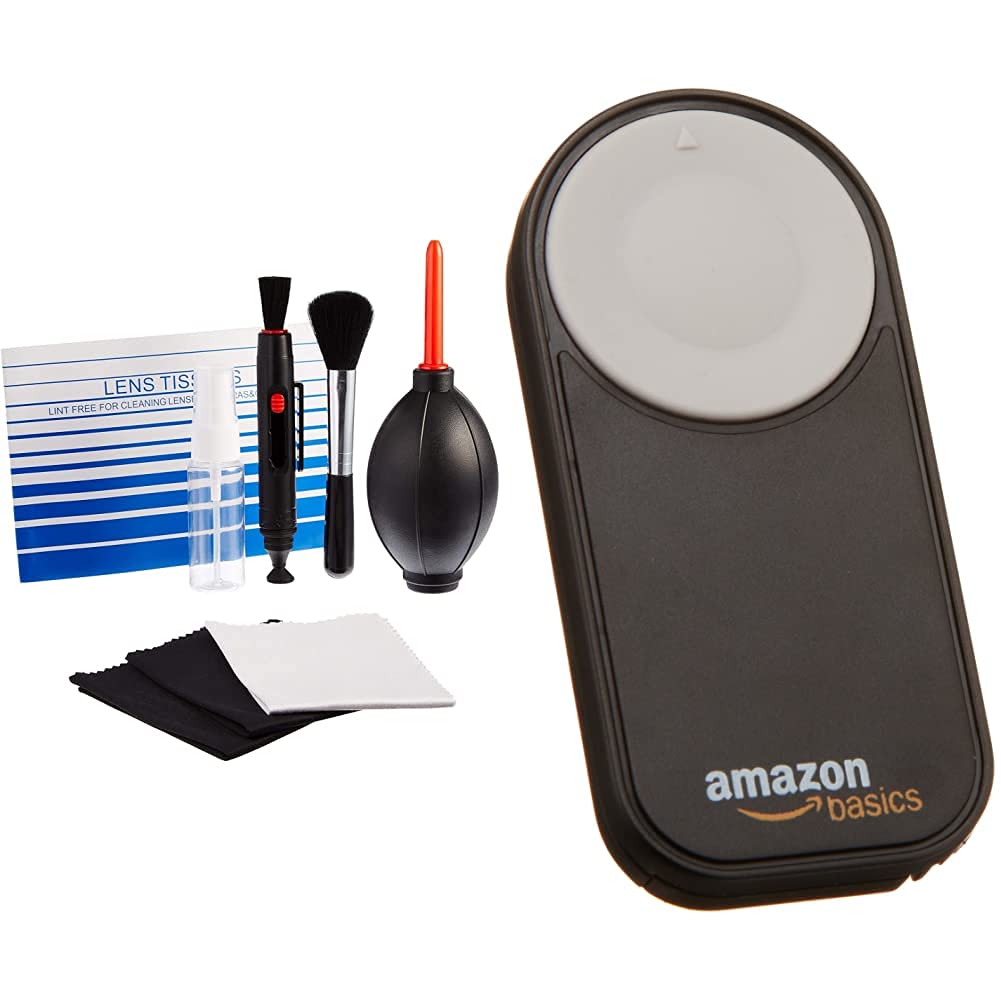 AmazonBasics Cleaning Kit for DSLR Cameras and Sensitive Electronics & Wireless Remote Control for Canon Cameras EOS 650D / 600D / 550D/ 500D / 400D / 350D / 5D Mark II / 7D