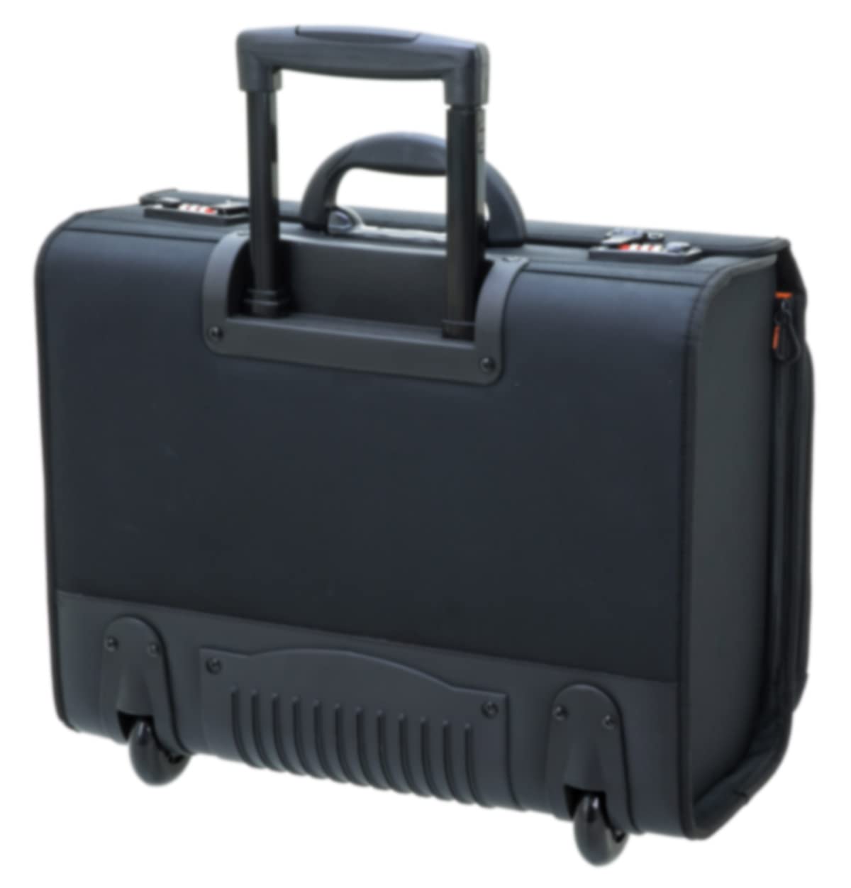 Aktenkoffer Pilotenkoffer Erweiterbar Rollen Akten Trolley Schwarz 47 cm