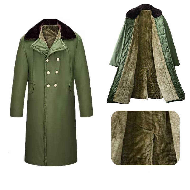 Adult Chinese Military Coat Cold and Windproof Outdoor Green Cotton Coat2