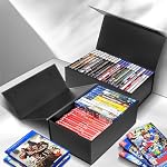 2 Pack Blu Ray DVD Storage Box for Steelbook Storage, Movie Organizers, Blu Ray Holder, Video Game Storage Cases