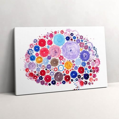 Tableau photo sur toile résumé coloré image imprimée murale