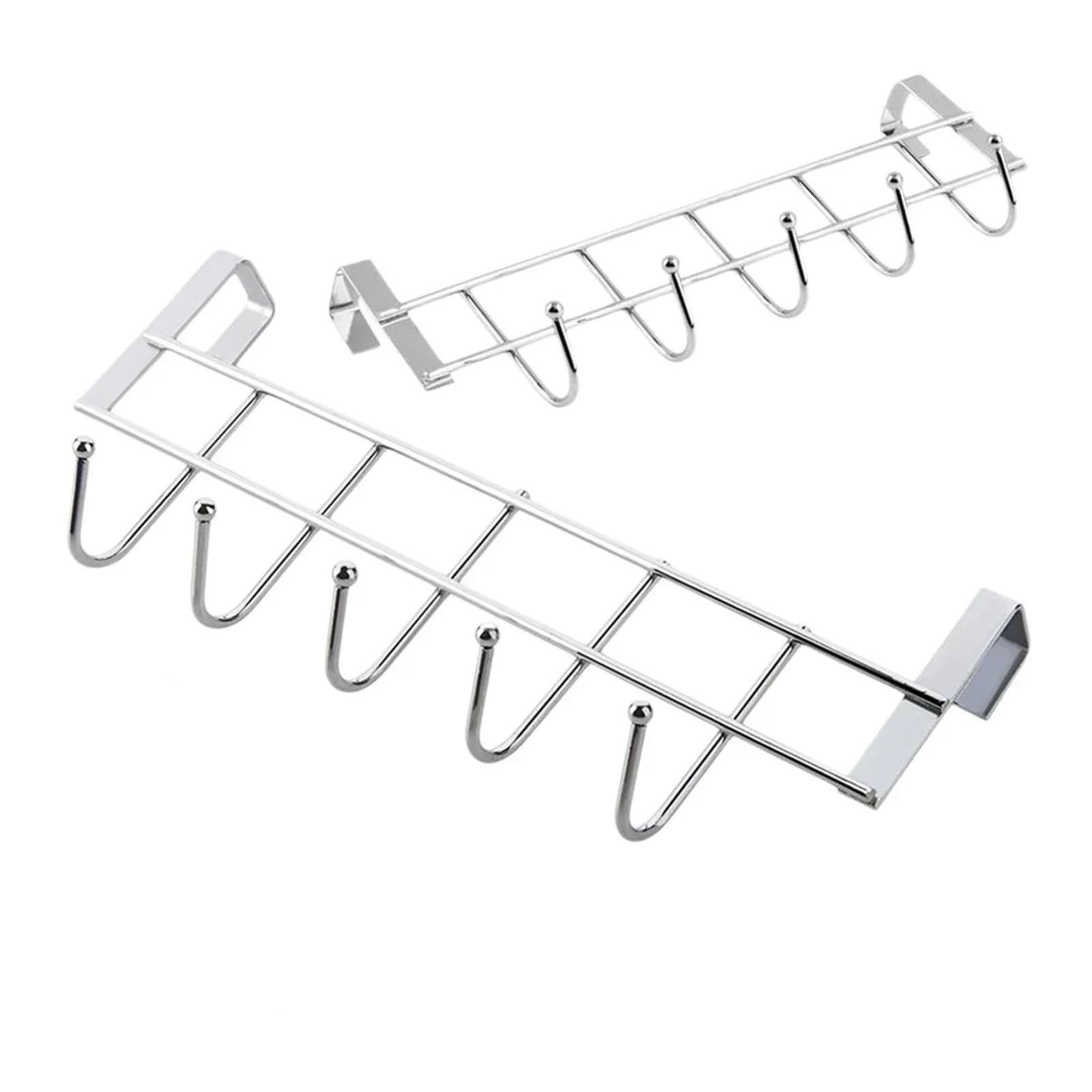 YCENJEPSAZ Stainless Multifunctional Towel Hanger Steel Door Hook Punch Free Storage Holder Bathroom Kitchen Cabinet Door Hook Home Gadgets