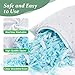 Dreamood Cooling Pillows Queen Size Set of 2 with Extra Stuffing 100% Shredded Memory Foam Pillows with Washable Cover for Side Back Stomach Sleeper Hypoallergenic