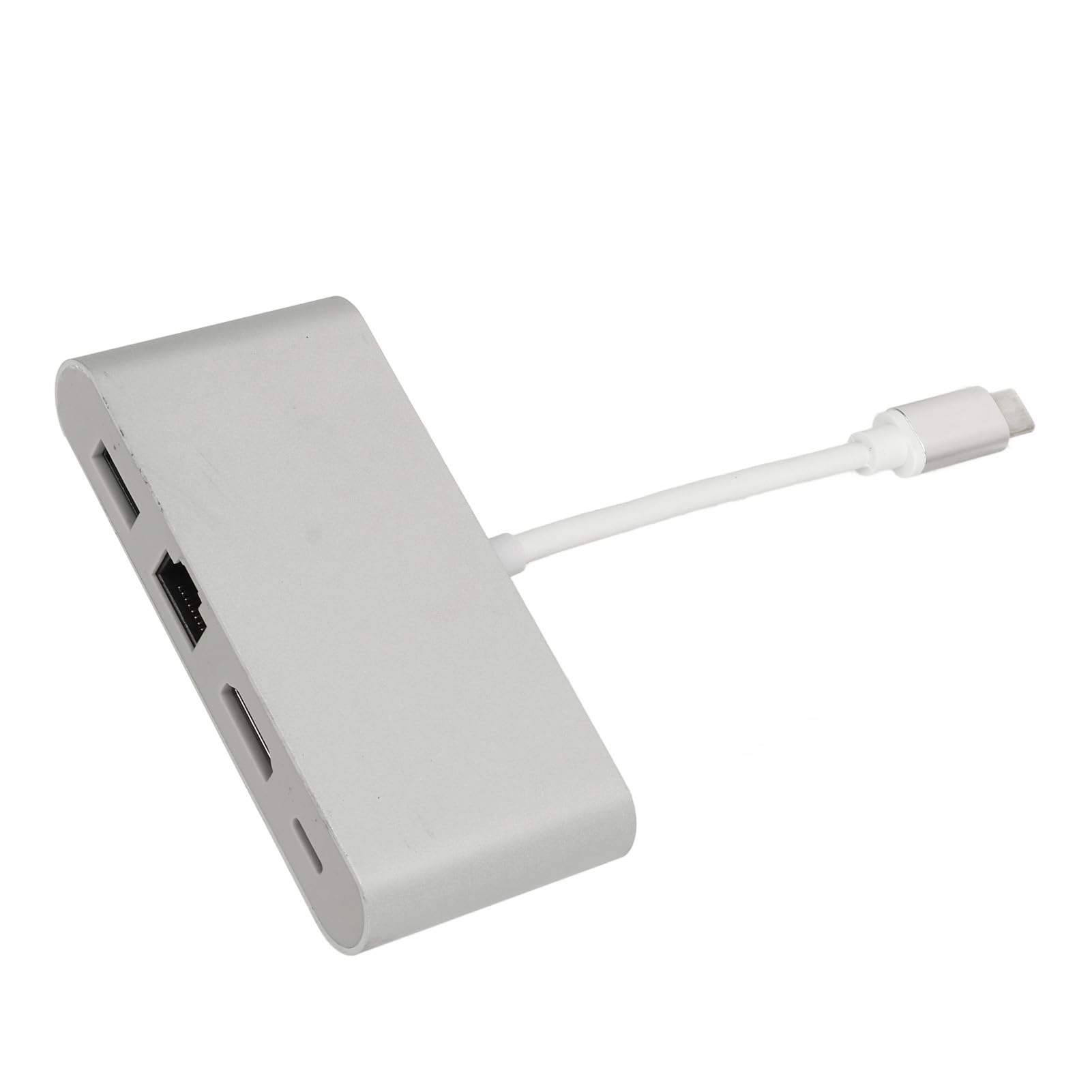 Hub USB C 4 in 1 splitter adattatore multiporta in lega di alluminio per computer telefonico argento