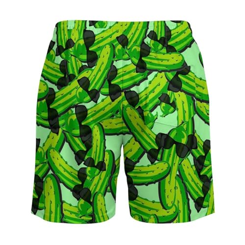 Jeireumteor Mens Pandas Swim Trunks with Compression Liner Bathing Suit Womens Swimwear with Pockets4