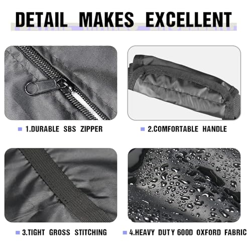 Large Duffle Bag For Travel,Heavy Duty Large Duffel Bag Waterproof Travel Duffle Bag-Black,45''Lx12''Wx12''H3