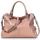 S-ZONE Women Genuine Leather Handbag Shoulder Purse Satchel Tote Crossbody Bag