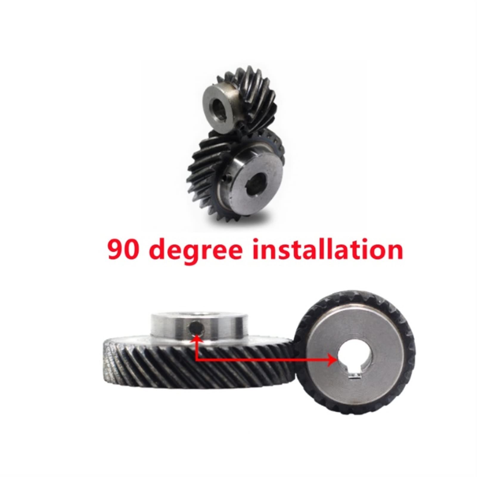 cremagliera e pignone, Pignone 1.5M 18T 20T Ingranaggio Conico Elicoidale 45 Gradi Mano Sinistra Ingranaggio Elicoidale 8mm 15mm Foro 1.5 Modulo 18 Denti 20 Denti Ingranaggio Conico foro Albero(15mm B