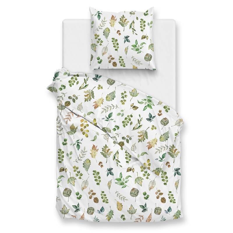 Housse de couette flanelle Zo!Home Amara 140x200 drap blanc hiver