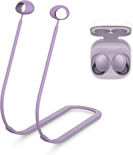 Galaxy Buds - Cordón de 2 correas antipérdida, correa deportiva para el cuello, silicona suave, diseño especial de textura antideslizante,