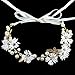 Czemo Diadema de Flores Corona Flores Guirnaldas Corona Novia Tiara Flores Pelo...