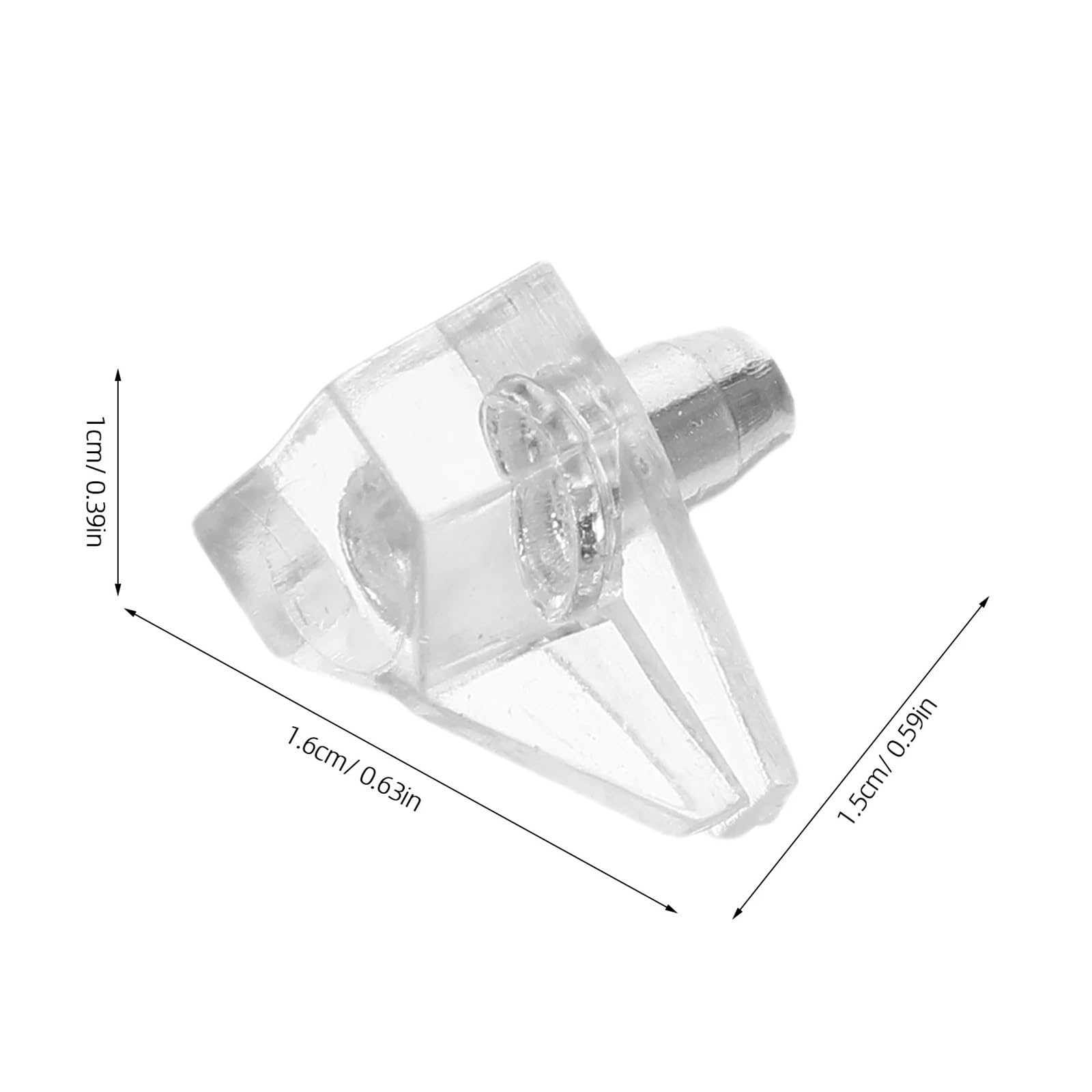 200 Uds pasadores de soporte estante plástico transparente clavijas gabinete 5Mm for armarios resistentes estantes madera y vidrio