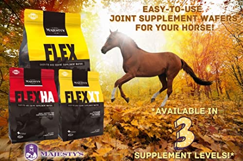 Majesty's Flex Wafers - Superior Horse / Equine Joint Support Supplement - Glucosamine, Msm, Chondroitin, Yucca, Vitamin C - 60 Count (2 Month Supply) #TOP7