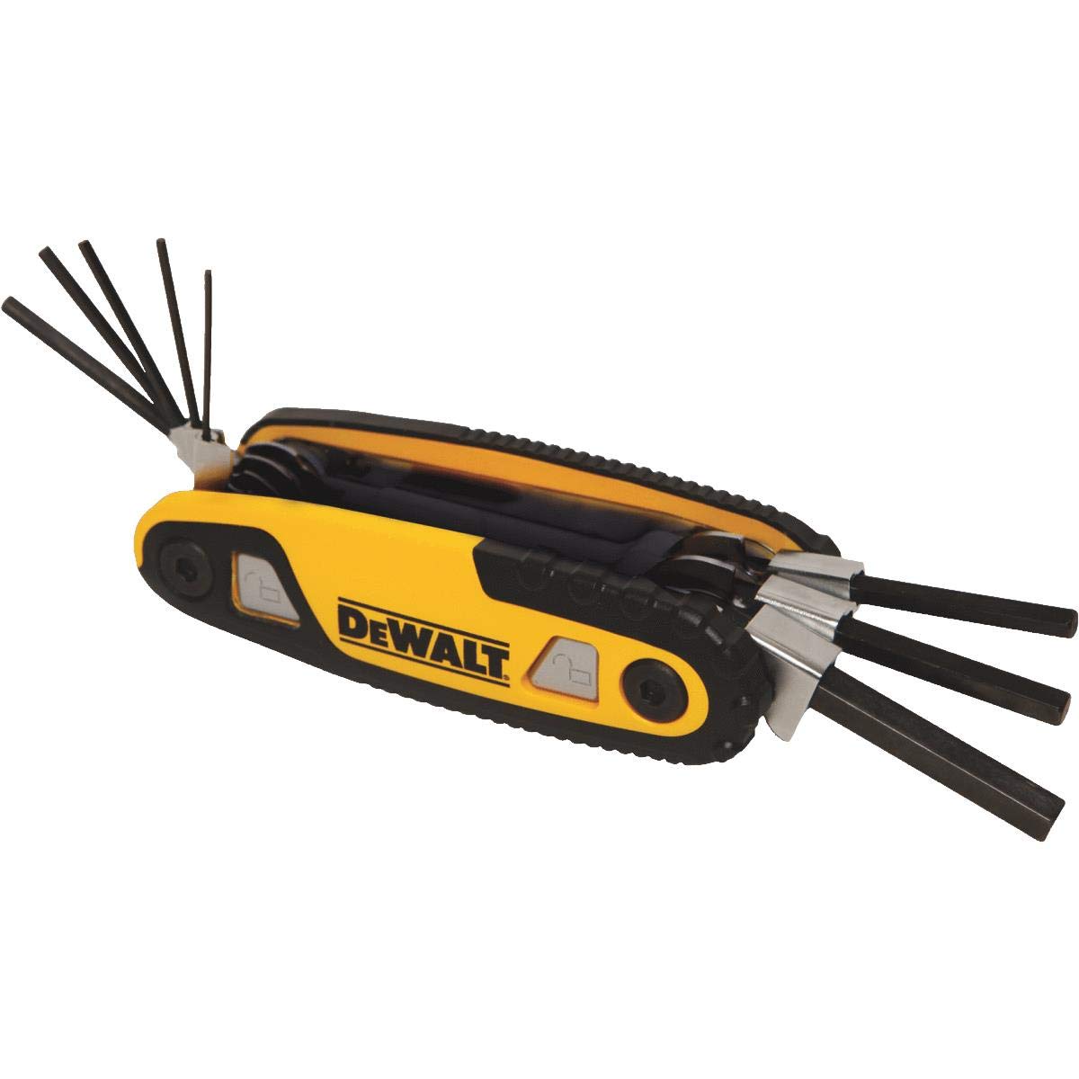 DeWalt DWHT70262 Folding locking hex key set, SAE, 8-key
