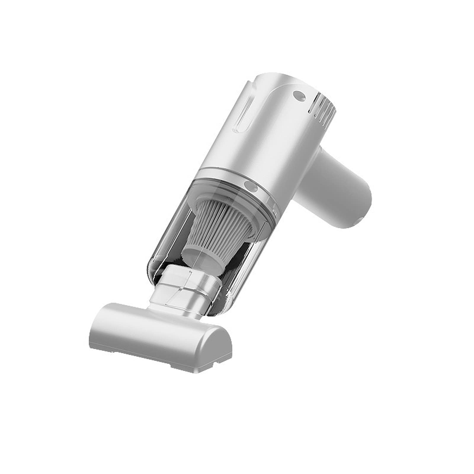 Aspirateur de voiture portable blanc USB pour nettoyer les sièges et coffres